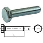 Steel Hex Bolt 8.8 Zinc...
