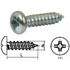 Plaatschroef verzinkt staal cilinderkop DIN 7981C Ø5,5x50mm / 200pce