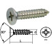 Stainless Steel A2 Countersunk Head Self-Tapping Sheet Metal Screws DIN 7982C 4.8x50mm / 200pcs