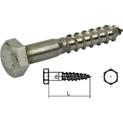 Stainless Steel Coach Screws A2 DIN 571 Ø6x40mm Pack of 200