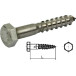 Houtdraadbout roestvrij staal A2 DIN 571 Ø 6x30 mm / 200pce