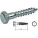 Tire-fond acier zingué DIN 571 Ø8x50mm / 200pce