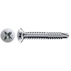 FEX-A PH2 zelftappende beslagschroef met verzonken kop voor PVC profiel Ø 3,9x19 mm / 1000PCE