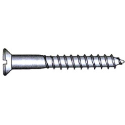 Raw Steel Slotted Flat Countersunk Wood Screws DIN 97 Ø6x70mm / 100pcs
