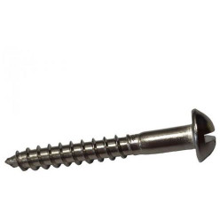 Houtschroef ruw ijzer flenskop met zaaggleuf DIN 96 Ø4,5x40mm / 200pce