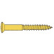 Houtschroef messing lenskop met kruisgleuf (PZ2) DIN 7995 Ø4,5x60mm / 200pce