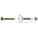 Vis à bois laiton tête fraisée cruciforme (PZ2) din 7997 Ø4x25mm / 200pce