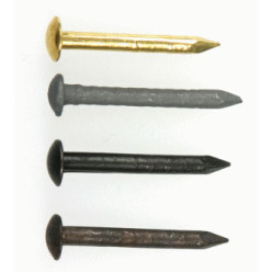 Nagel met ronde kop messing oud brons Ø1,5x18mm / kg