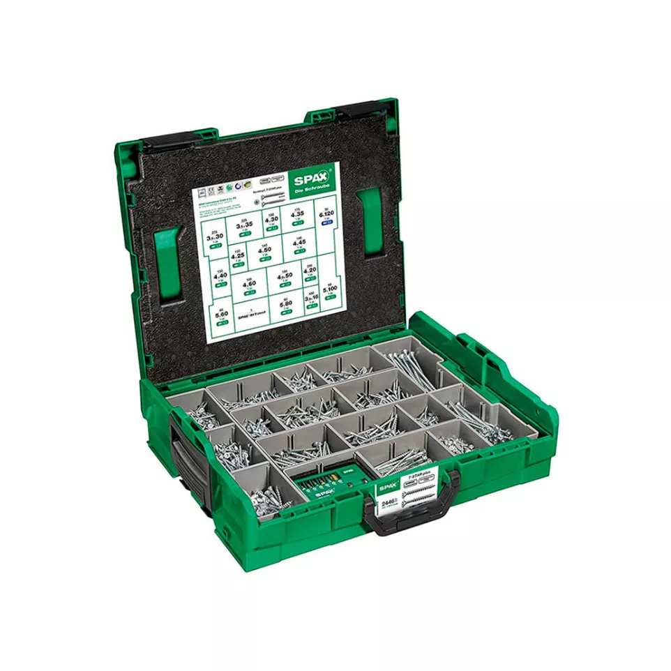 Spax assortimentskoffer WIROX, Torx...