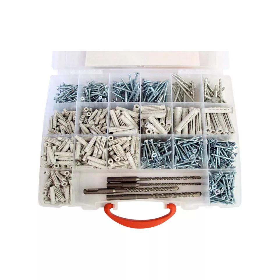 Coffret de 754 pièces vis + chevilles...