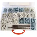 Set van 754 stuks schroeven + pluggen + SDS-Plus boren / pce
