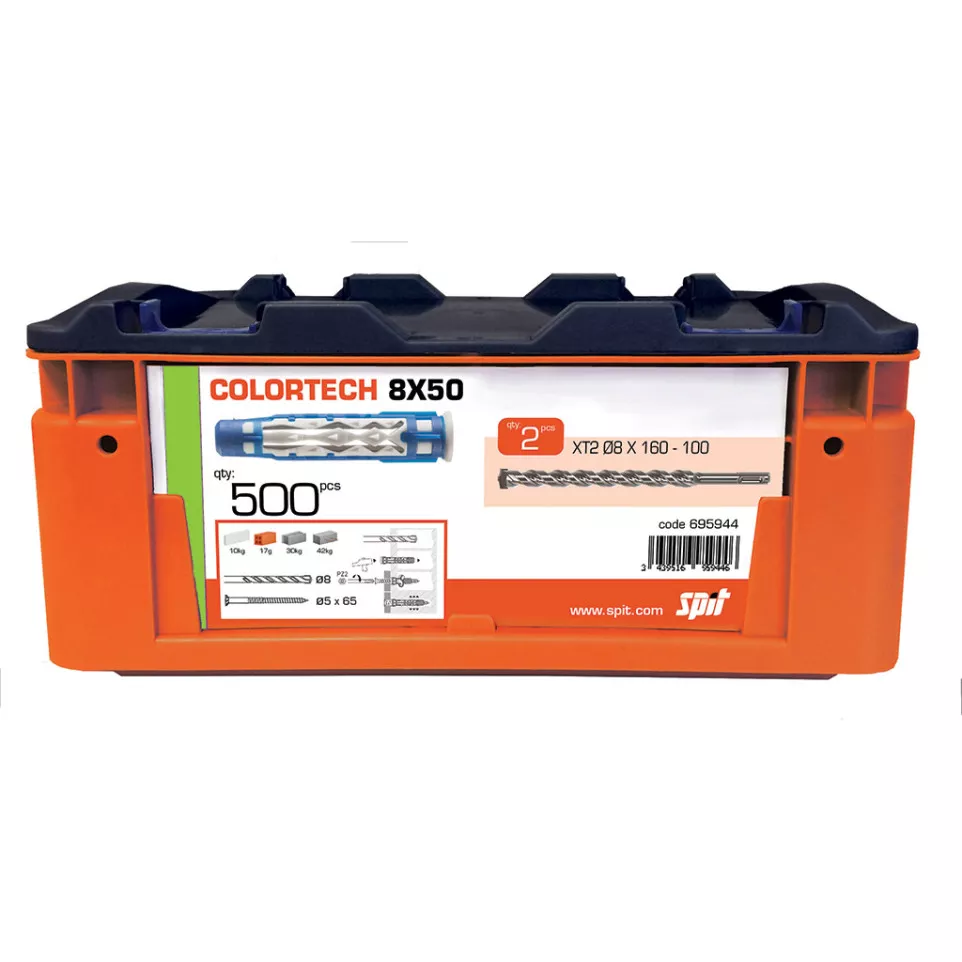 Box of 500 Spit Color Tech 8x50mm...