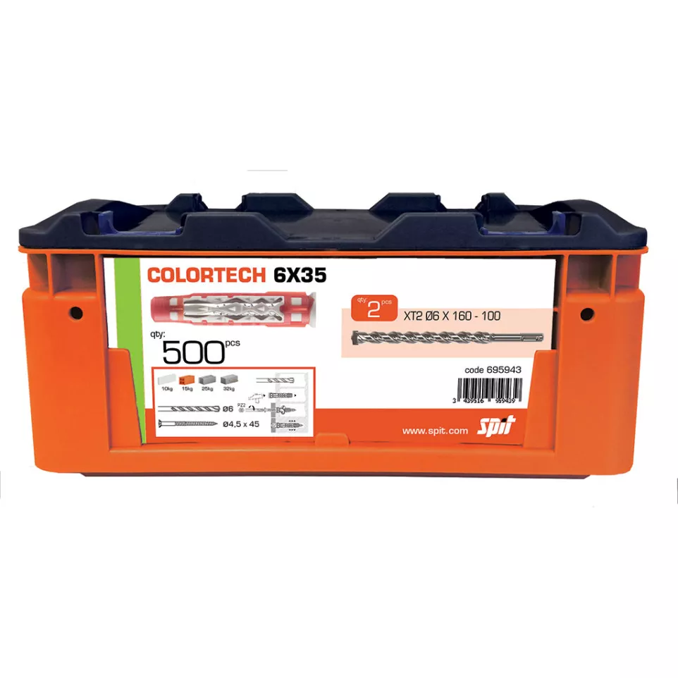 Set of 500 Spit Color Tech 6x35mm...
