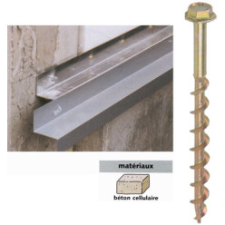 Vis pour béton cellulaire Spit AC 10x110mm tête hexagonale / pce