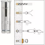 Spit GRIP L M plug 12 x 50 verzinkt / pce