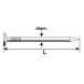 Steel Flat Head Nails Ø2.0x35mm / 5kg