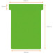 Nobo fiches T indice 3, ft 120 x 92 mm, vert