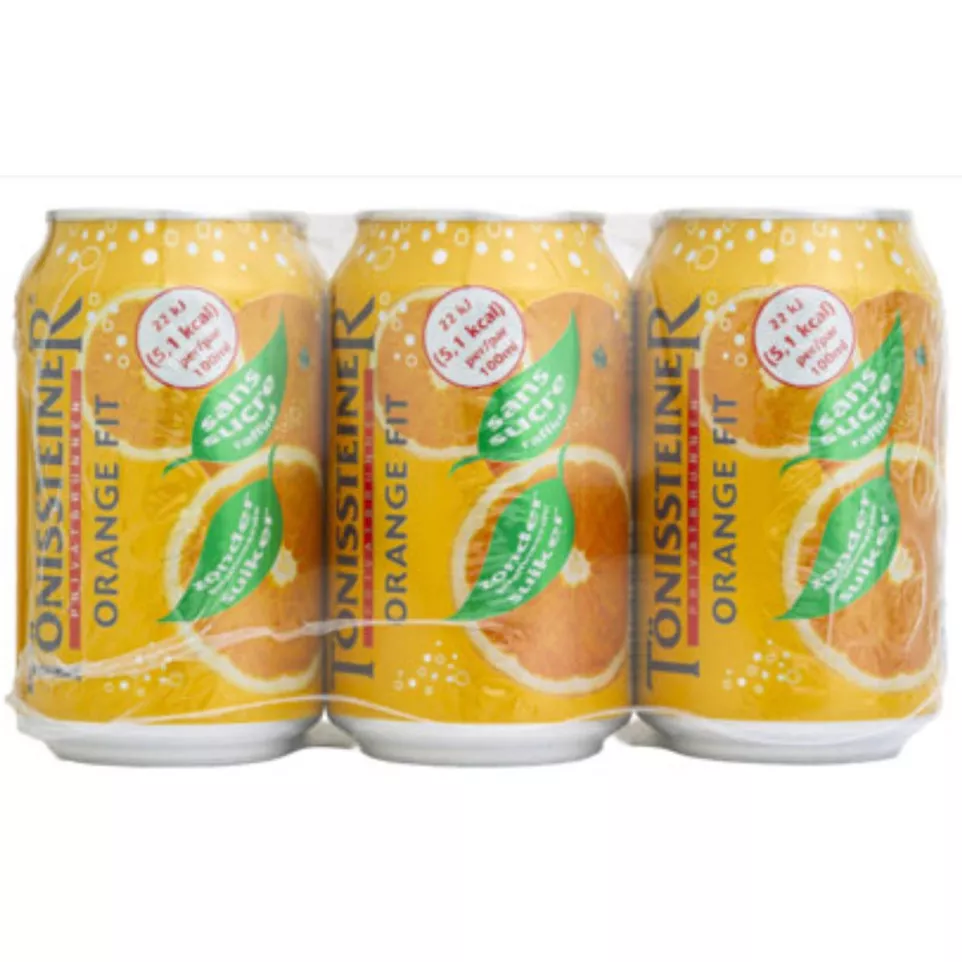 Tönissteiner frisdrank Orange, blik...