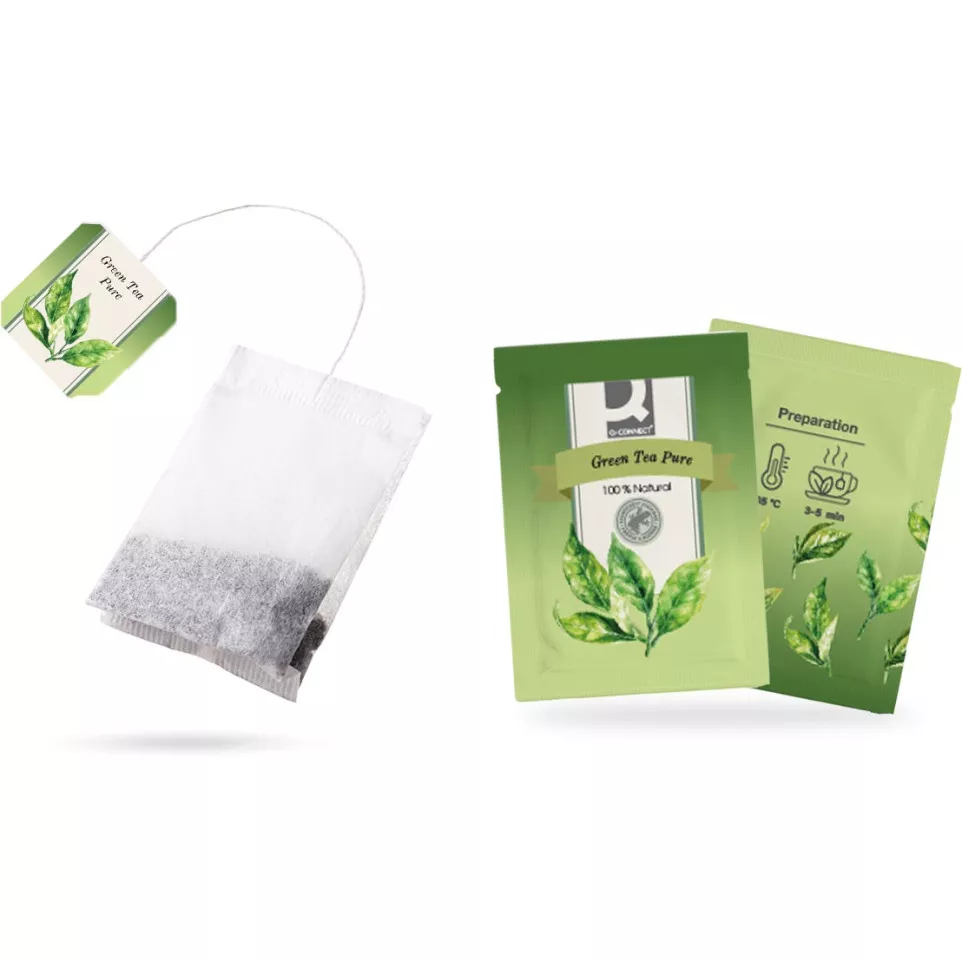 Q-CONNECT thee, Green tea pure, zakje...