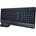 Trust Trezo Comfort Wireless Keyboard and Mouse Set Made from Recycled Plastic Azerty
