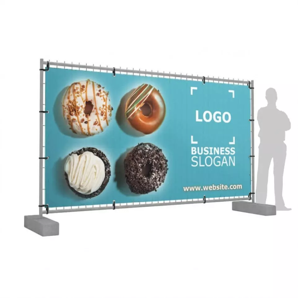 Bâche pour barrière Heras - 330x170 cm
