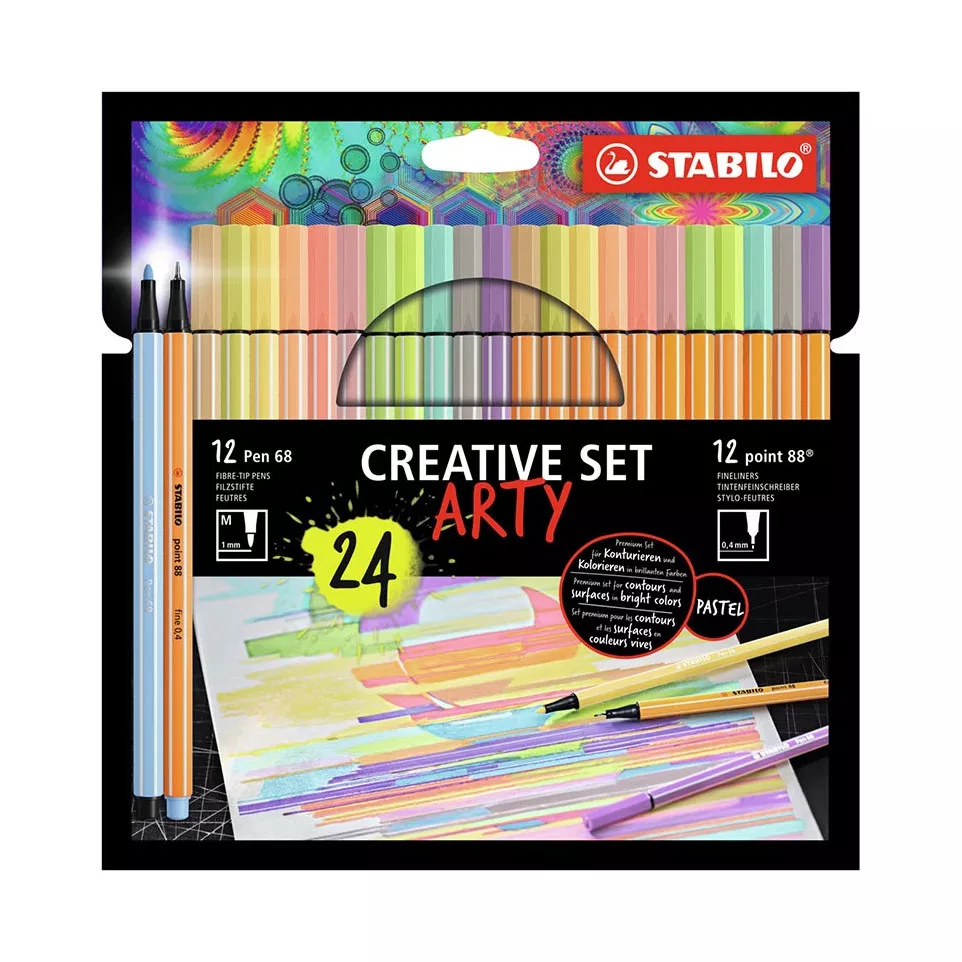 STABILO Pen 68 Felt-Tip + Point 88...