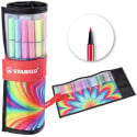 STABILO Pen 68 feutre ARTY, set de rouleaux de 25 pièces, assorti