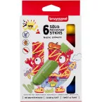 Bruynzeel Kids gouache sticks, blister de 6 pièces