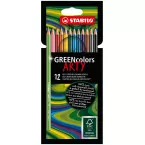 STABILO GREEN ARTY Colored Pencils Assorted Set of 12