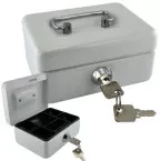 Maul Cash Box with Coin Slot 125 x 105 x 61 mm White