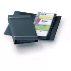 Durable Porte-cartes de visite Visifix 200, ft 14,5 x 25,5 cm, pour 200 cartes, noir