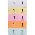 Blocs numérotés / carnets pour vestiaire