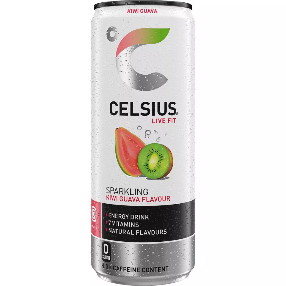 Celsius Kiwi Guave, canette de 25 cl,...