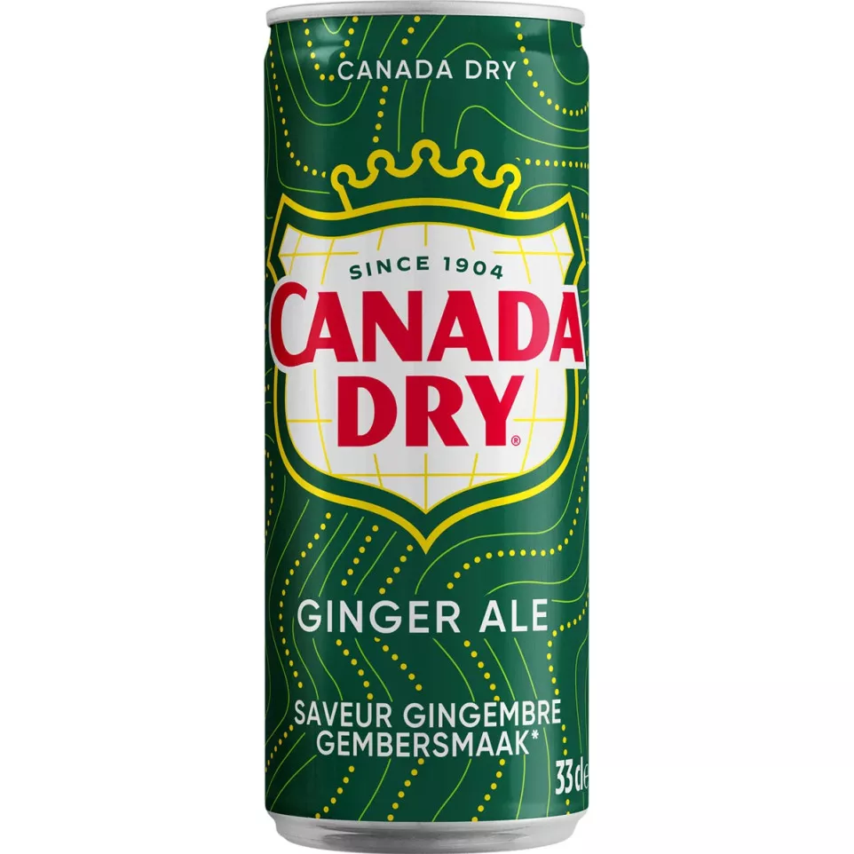 Canada Dry gingerbeer, sleek blik van...