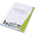 Q-CONNECT couvertures thermiques, ft A4, carton avec couverture PET, dos de 22 mm, 20 pièces, blanc