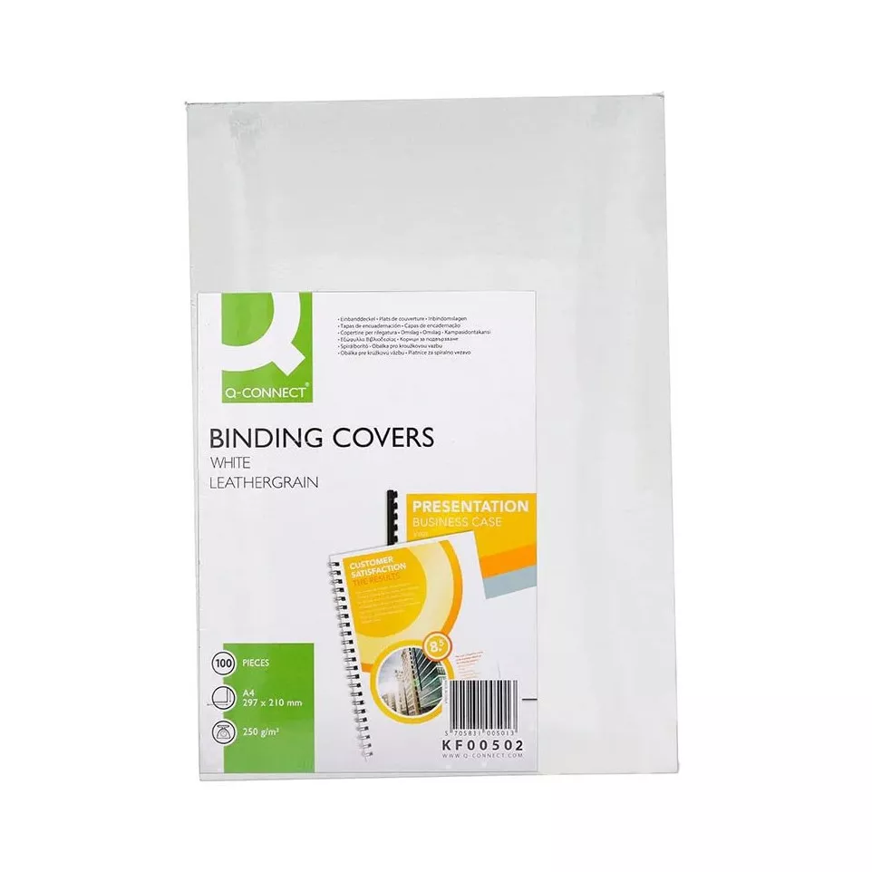 Q-CONNECT dekblad A4 leder 250 grams...