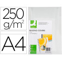 Q-CONNECT dekblad A4 leder 250 grams 100 stuks wit