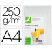 Q-CONNECT dekblad A4 leder 250 grams 100 stuks wit
