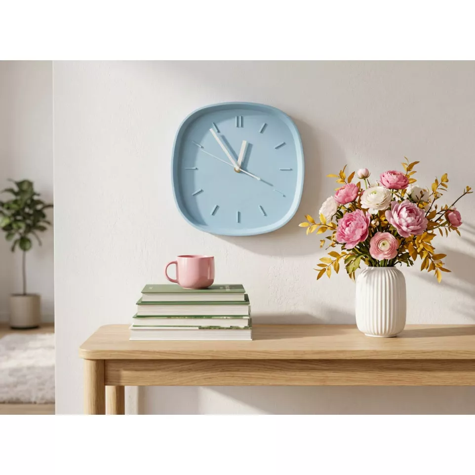 Rectra light blue  RPS wall clock 