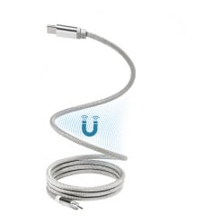 Magsle silver  magnetic 60W USB-C cable 