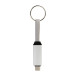 Keycab zilver  sleutelhanger 60W USB-C kabel 