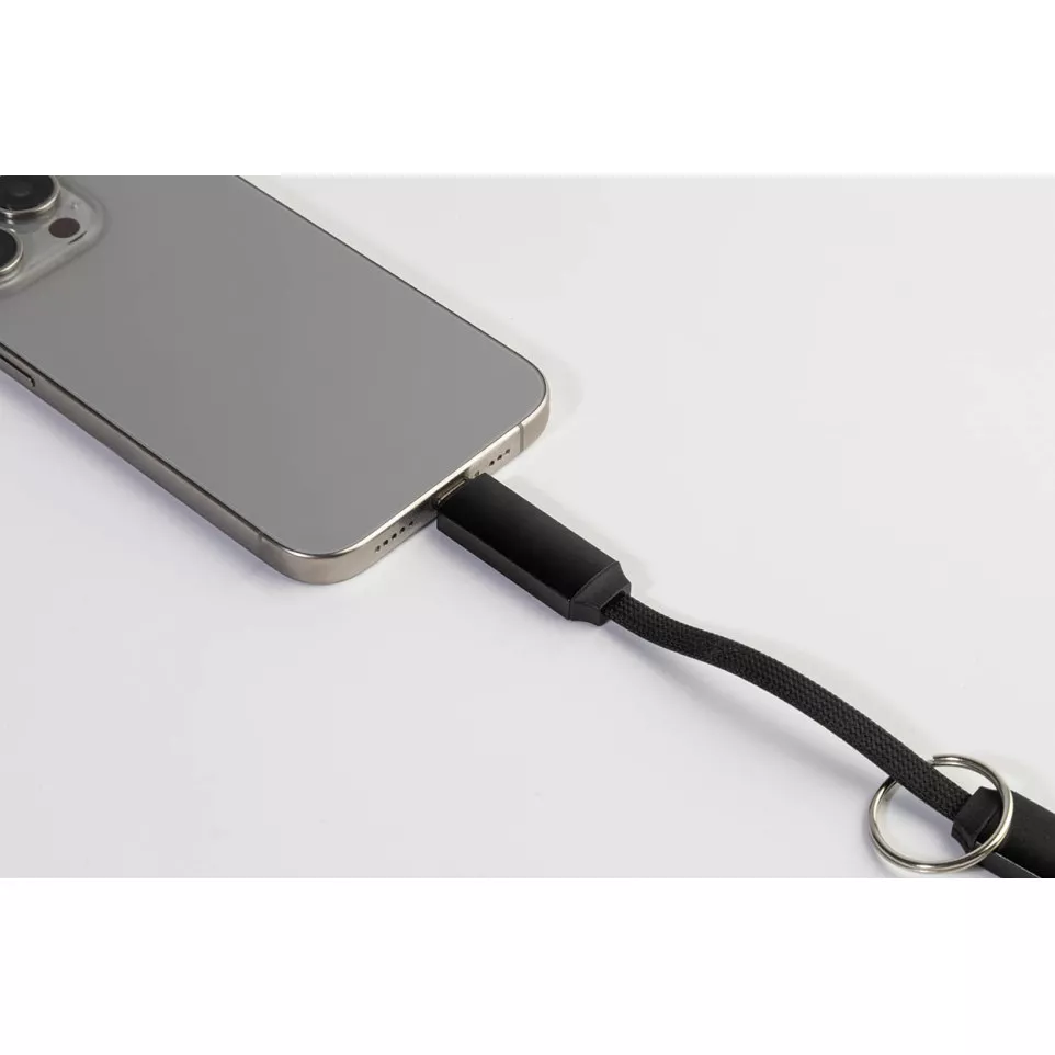 Keycab black  keyring 60W USB-C cable 