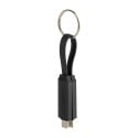 Keycab zwart  sleutelhanger 60W USB-C kabel 