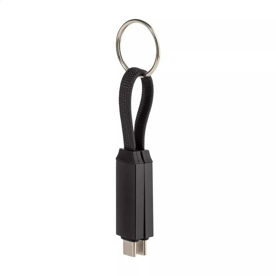 Keycab black  keyring 60W USB-C cable 
