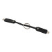 Keycab noir  porte-clés câble USB-C 60 W  