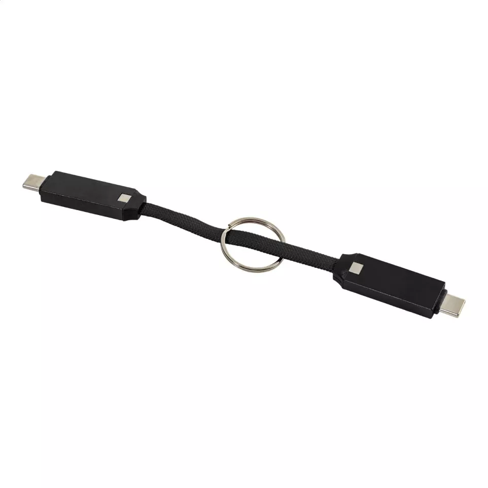 Keycab black  keyring 60W USB-C cable 