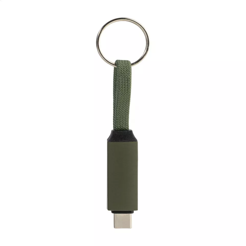 Keycab dark green  keyring 60W USB-C...