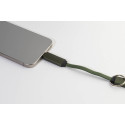 Keycab dark green  keyring 60W USB-C cable 