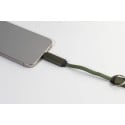 Keycab donker groen  sleutelhanger 60W USB-C kabel 