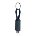 Keycab donker blauw  sleutelhanger 60W USB-C kabel 